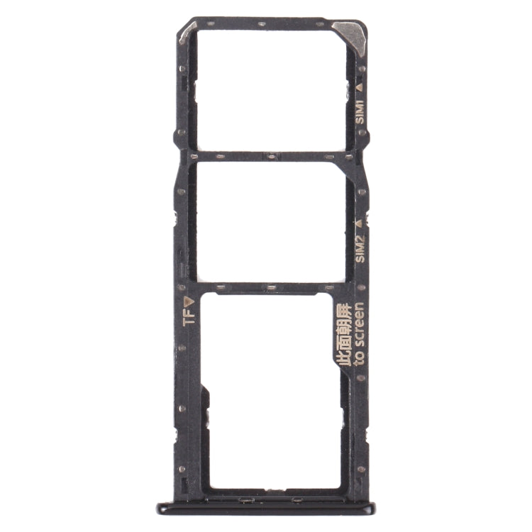 SIM Card Tray + SIM Card Tray + Micro SD Card Tray for Huawei Y5p (Black) by buy2fix