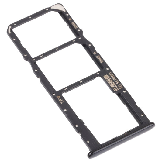 SIM Card Tray + SIM Card Tray + Micro SD Card Tray for Huawei Y5p (Black) by buy2fix