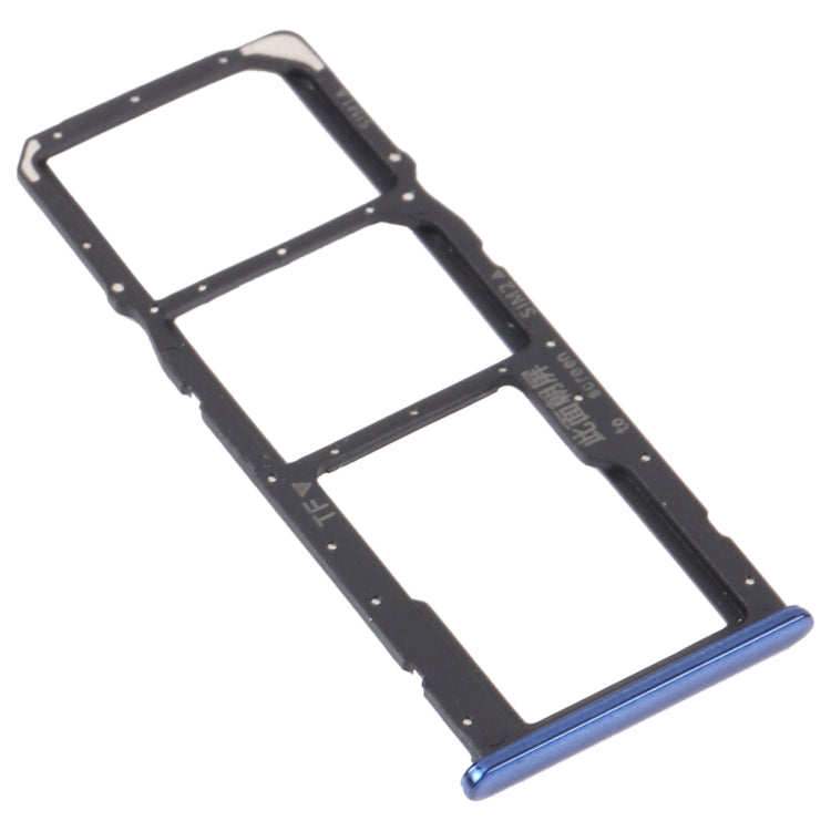 SIM Card Tray + SIM Card Tray + Micro SD Card Tray for Huawei Y5p (Blue) by buy2fix