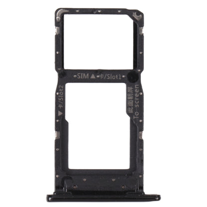 SIM Card Tray + SIM Card Tray / Micro SD Card Tray for Honor 9S (Black) by buy2fix