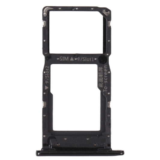 SIM Card Tray + SIM Card Tray / Micro SD Card Tray for Honor 9S (Black) by buy2fix