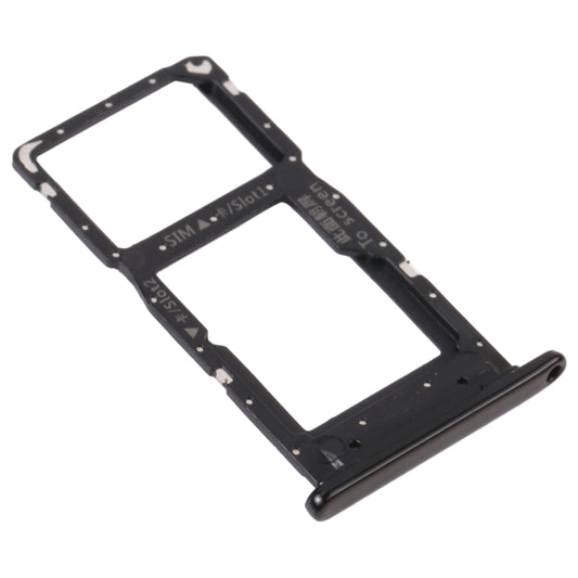 SIM Card Tray + SIM Card Tray / Micro SD Card Tray for Honor 9S (Black) by buy2fix