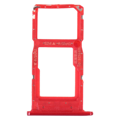 SIM Card Tray + SIM Card Tray / Micro SD Card Tray for Honor 9S (Red) by buy2fix