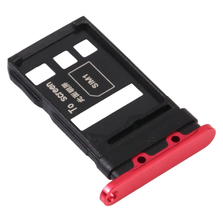SIM Card Tray + SIM Card Tray for Huawei Nova 7 Pro 5G (Red) by buy2fix
