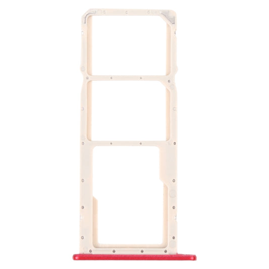 SIM Card Tray + SIM Card Tray + Micro SD Card Tray for Honor 8A 2020 (Red) by buy2fix