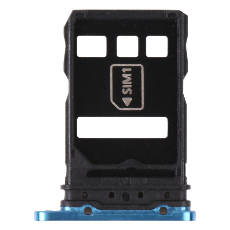 SIM Card Tray + NM Card Tray for Huawei P40 Pro+ (Blue) by buy2fix