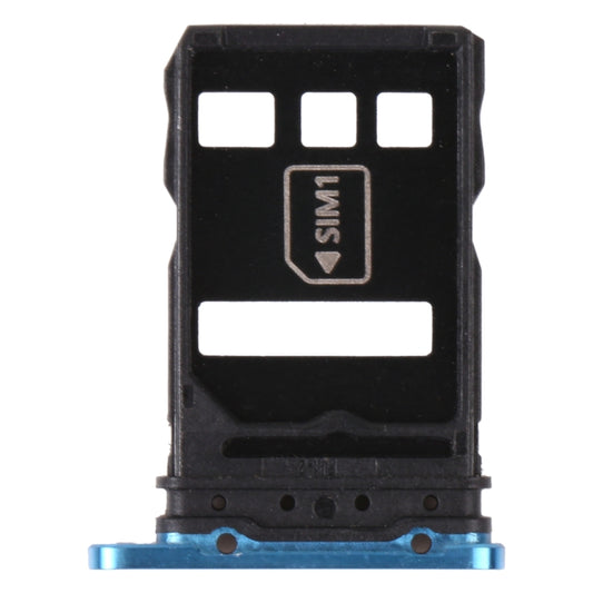 SIM Card Tray + NM Card Tray for Huawei P40 Pro+ (Blue) by buy2fix