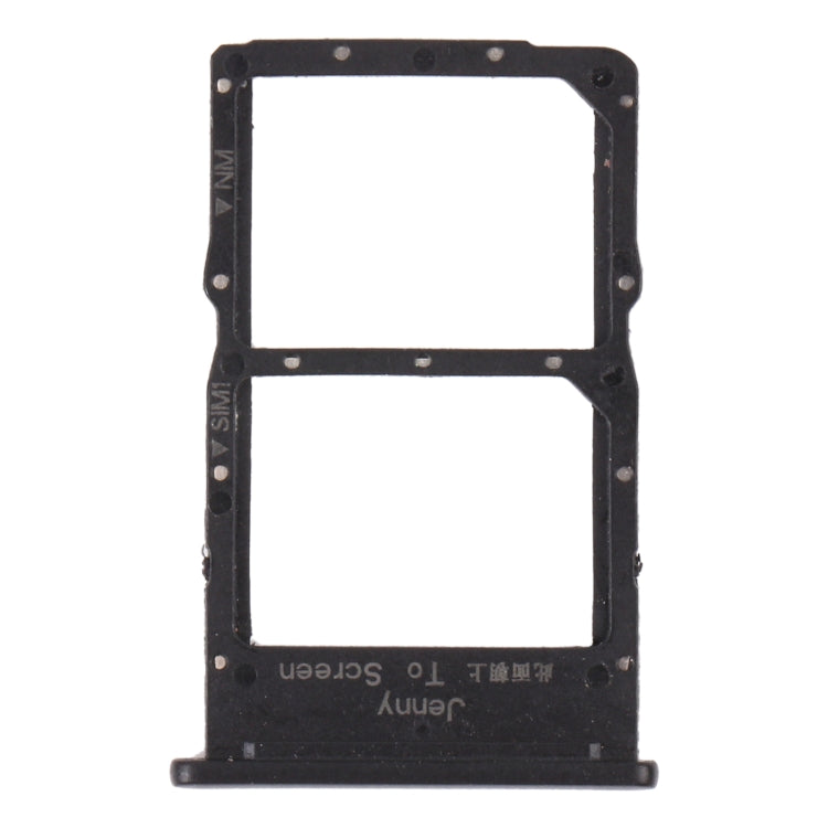 SIM Card Tray + NM Card Tray for Huawei Nova 7i (Black) by buy2fix