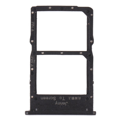 SIM Card Tray + NM Card Tray for Huawei Nova 7i (Black) by buy2fix