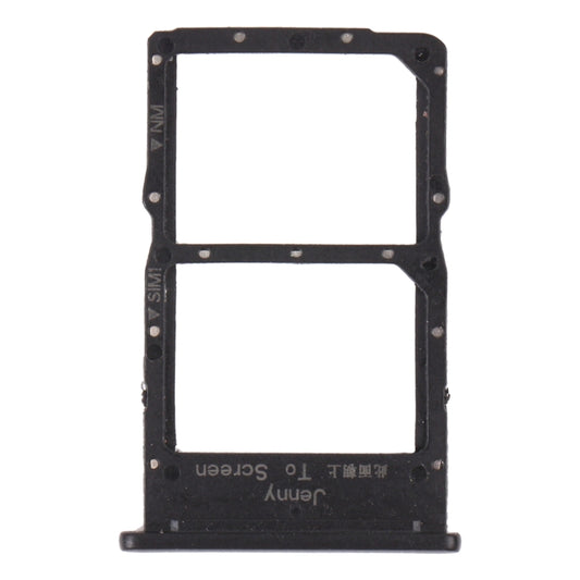 SIM Card Tray + NM Card Tray for Huawei Nova 7i (Black) by buy2fix