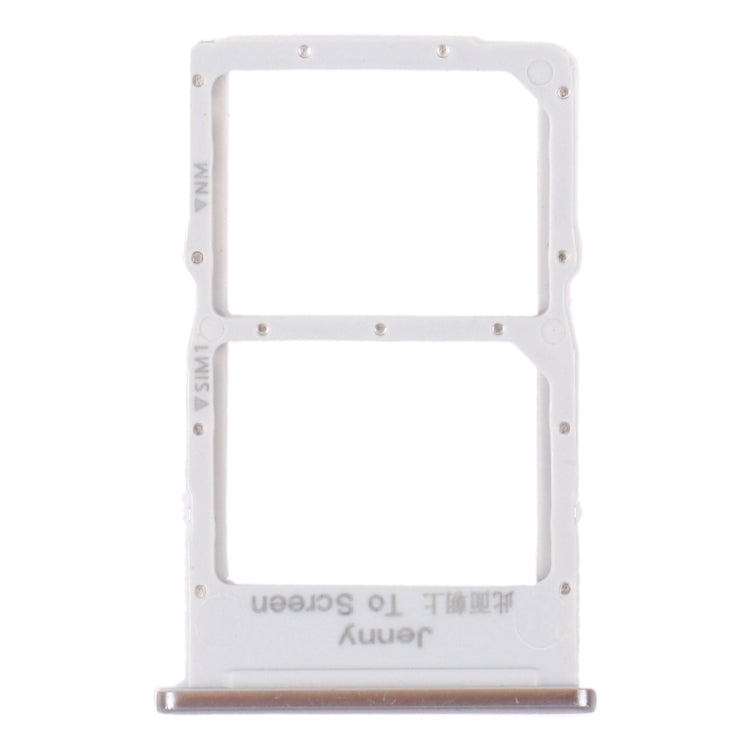 SIM Card Tray + NM Card Tray for Huawei Nova 7i (Silver) by buy2fix