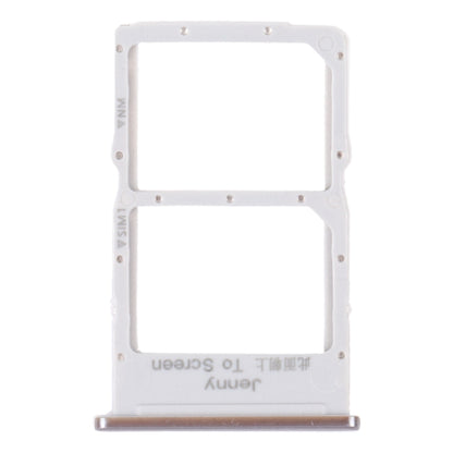 SIM Card Tray + NM Card Tray for Huawei Nova 7i (Silver) by buy2fix