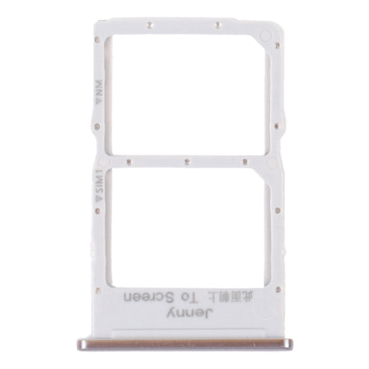 SIM Card Tray + NM Card Tray for Huawei Nova 7i (Silver) by buy2fix