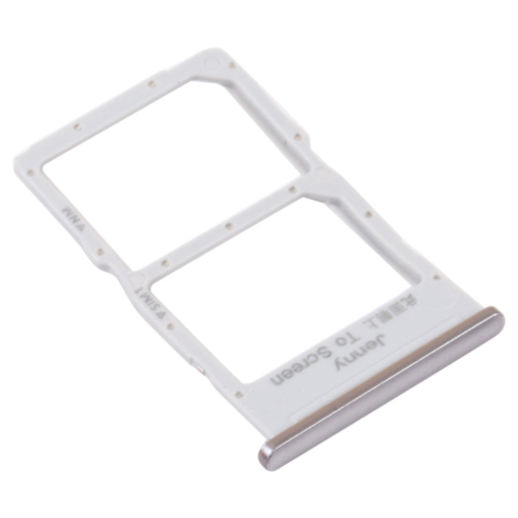 SIM Card Tray + NM Card Tray for Huawei Nova 7i (Silver) by buy2fix