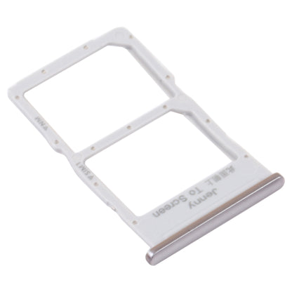 SIM Card Tray + NM Card Tray for Huawei Nova 7i (Silver) by buy2fix