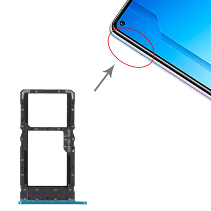 SIM Card Tray + SIM Card Tray / Micro SD Card Tray for Honor Play4 (Blue) by buy2fix