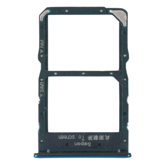 SIM Card Tray + NM Card Tray for Huawei Mate 30 Lite (Green) by buy2fix