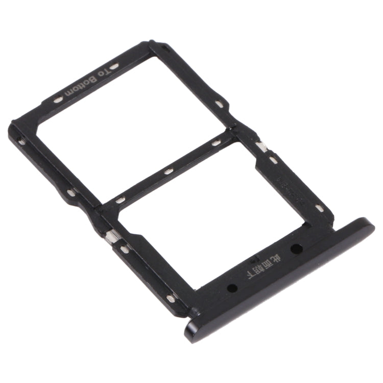 SIM Card Tray + NM Card Tray for Huawei Nova 5 Pro (Black) by buy2fix