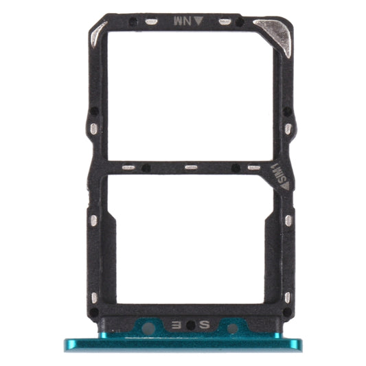 SIM Card Tray + NM Card Tray for Huawei Nova 5 Pro (Green) by buy2fix
