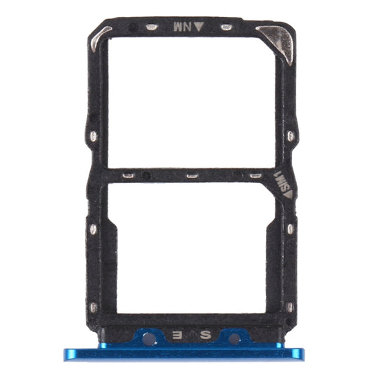 SIM Card Tray + NM Card Tray for Huawei Nova 5 Pro (Blue) by buy2fix