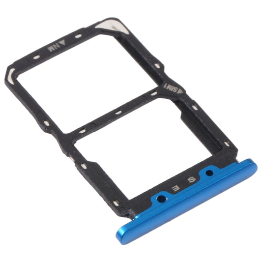 SIM Card Tray + NM Card Tray for Huawei Nova 5 Pro (Blue) by buy2fix