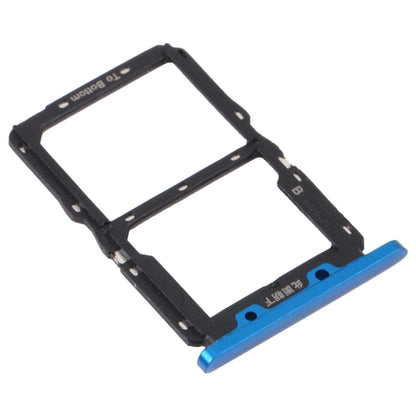 SIM Card Tray + NM Card Tray for Huawei Nova 5 Pro (Blue) by buy2fix