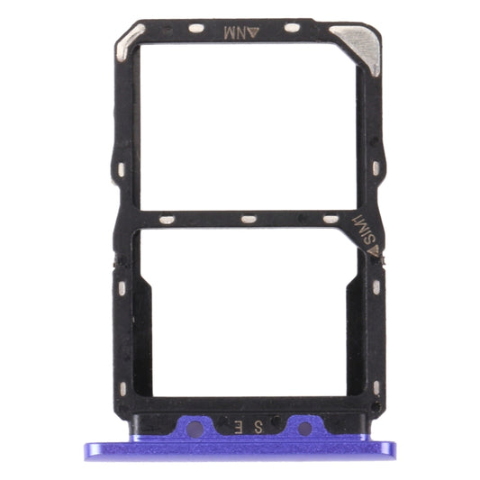 SIM Card Tray + NM Card Tray for Huawei Nova 5 Pro (Purple) by buy2fix