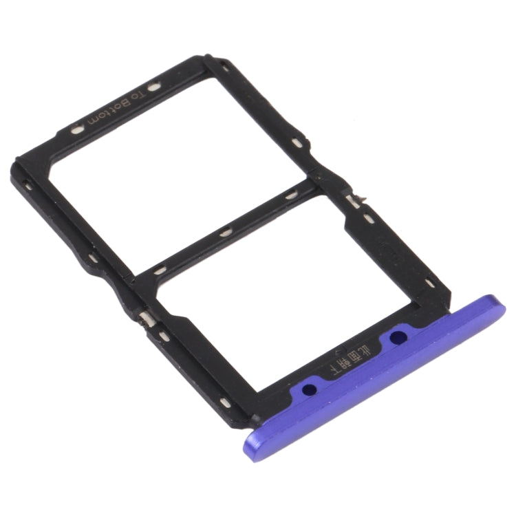 SIM Card Tray + NM Card Tray for Huawei Nova 5 Pro (Purple) by buy2fix