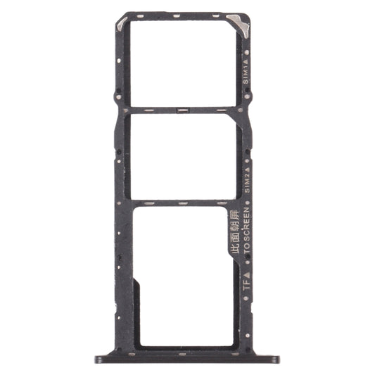 SIM Card Tray + SIM Card Tray + Micro SD Card Tray for Honor 8S (Black) by buy2fix