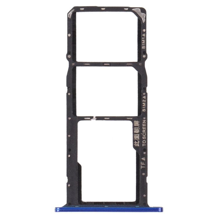 SIM Card Tray + SIM Card Tray + Micro SD Card Tray for Honor 8S (Blue) by buy2fix