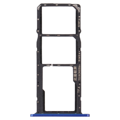 SIM Card Tray + SIM Card Tray + Micro SD Card Tray for Honor 8S (Blue) by buy2fix