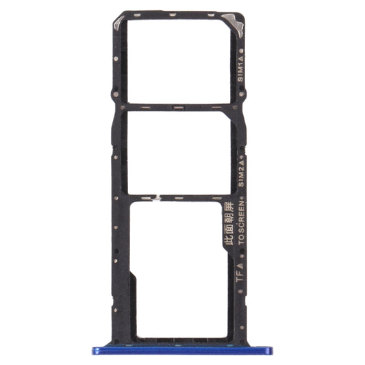 SIM Card Tray + SIM Card Tray + Micro SD Card Tray for Honor 8S (Blue) by buy2fix