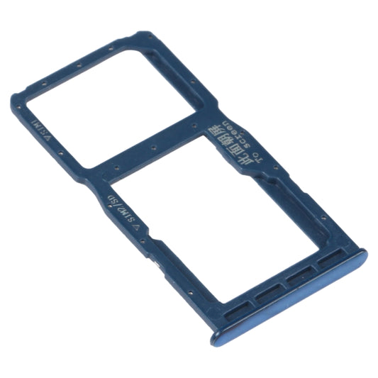 SIM Card Tray + SIM Card Tray / Micro SD Card Tray for Huawei Nova 4e(Blue) by buy2fix