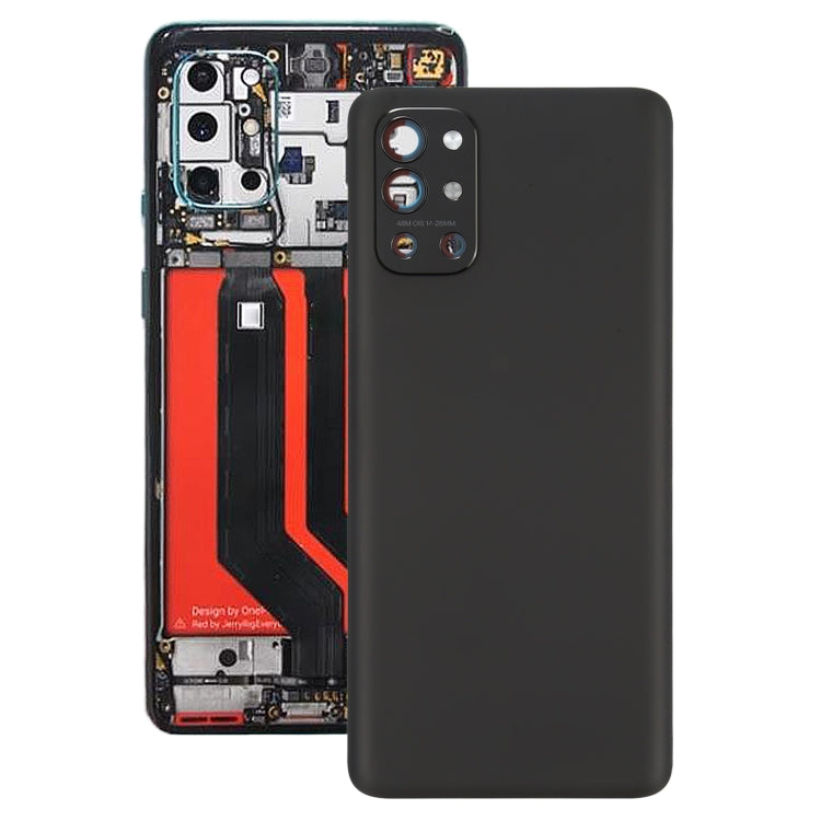 For OnePlus 9R Battery Back Cover With Camera Lens (Frosted Black) - Back Cover by buy2fix | Online Shopping UK | buy2fix