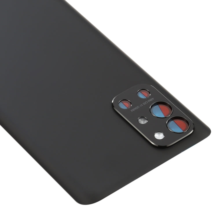 For OnePlus 9R Battery Back Cover With Camera Lens (Frosted Black) - Back Cover by buy2fix | Online Shopping UK | buy2fix