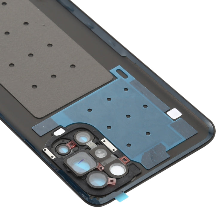 For OnePlus 9R Battery Back Cover With Camera Lens (Frosted Black) - Back Cover by buy2fix | Online Shopping UK | buy2fix