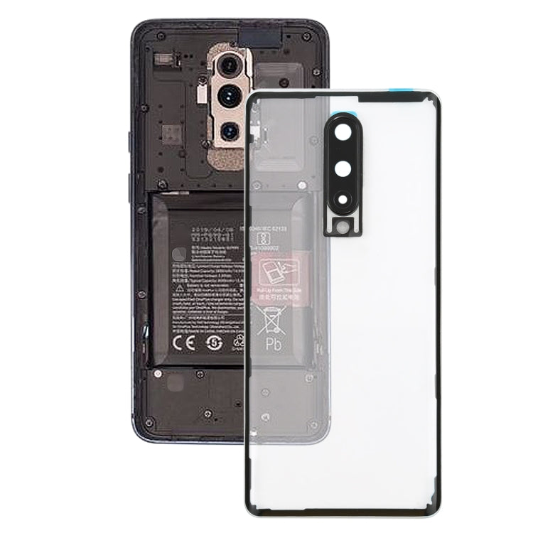For OnePlus 8 Battery Back Cover With Camera Lens (Transparent) - Back Cover by buy2fix | Online Shopping UK | buy2fix