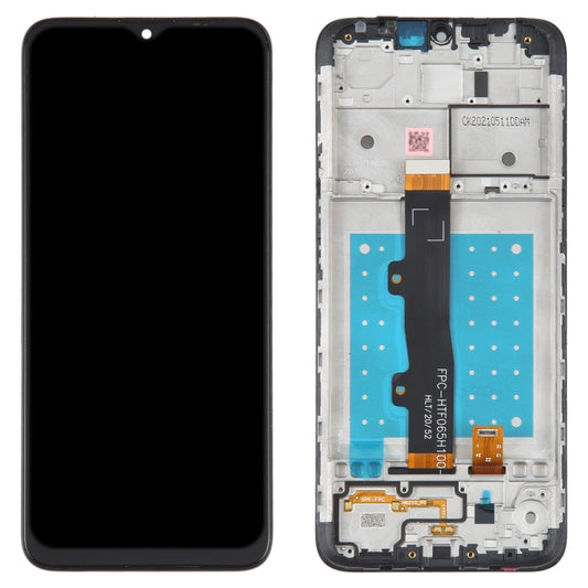 LCD Screen and Digitizer Full Assembly with Frame for Motorola Moto E7(Black) - LCD Screen by buy2fix | Online Shopping UK | buy2fix