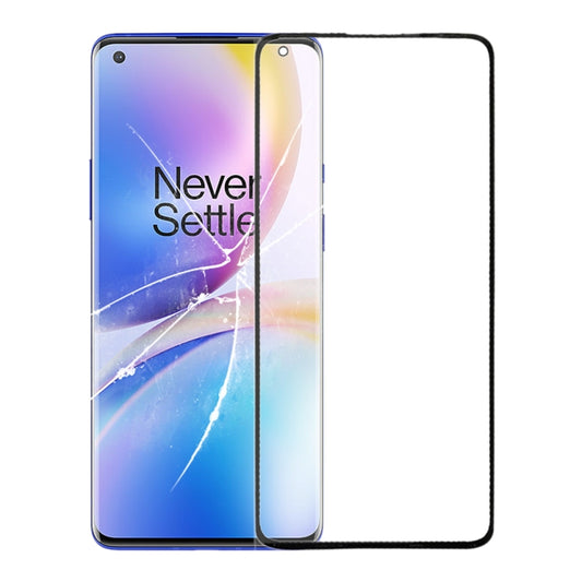 For OnePlus 8 Pro Front Screen Outer Glass Lens (Black) - LCD Related Parts by buy2fix | Online Shopping UK | buy2fix