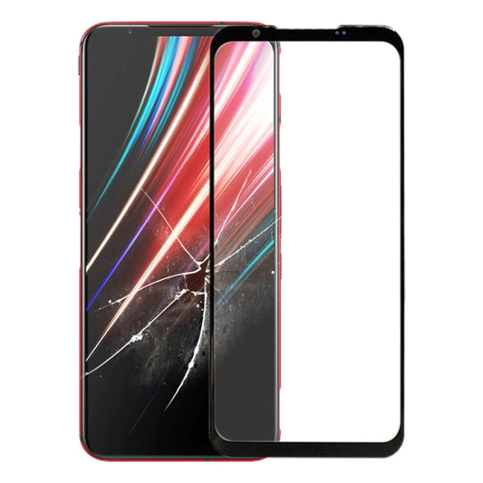 Frontscheibe äußere Glaslinse für ZTE Nubia Red Magic 5G NX659J (Schwarz)
