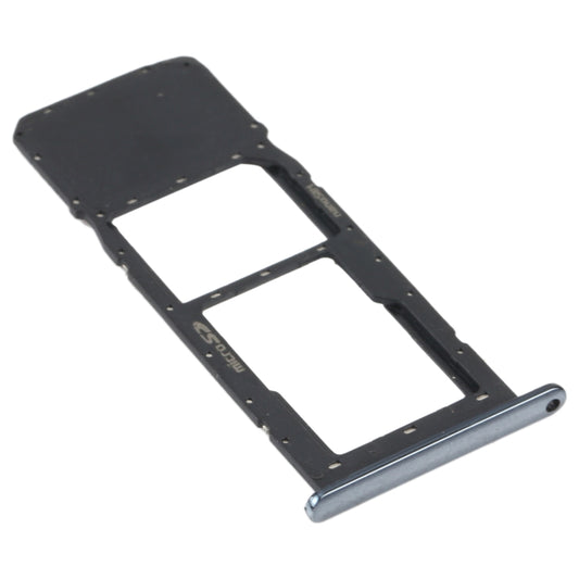SIM Card Tray + Micro SD Card Tray for LG K61 LMQ630EAW, LM-Q630 (Black) - For LG by buy2fix | Online Shopping UK | buy2fix
