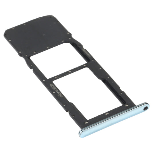 SIM Card Tray + Micro SD Card Tray for LG K61 LMQ630EAW, LM-Q630 (Blue) - For LG by buy2fix | Online Shopping UK | buy2fix