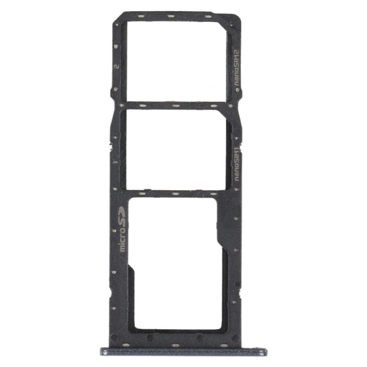 SIM Card Tray + SIM Card Tray + Micro SD Card Tray for LG K41S LMK410EMW LM-K410EMW LM-K410 (Black) - For LG by buy2fix | Online Shopping UK | buy2fix