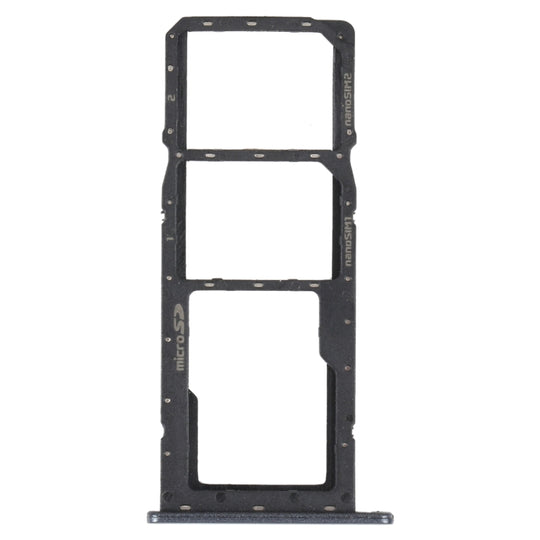 SIM-Kartenfach + SIM-Kartenfach + Micro-SD-Kartenfach für LG K41S LMK410EMW LM-K410EMW LM-K410 (Schwarz)