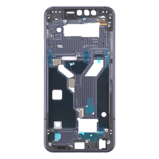 Front Housing LCD Frame Bezel Plate for LG G8s ThinQ LMG810 LM-G810 LMG810EAW (Black) - For LG by buy2fix | Online Shopping UK | buy2fix