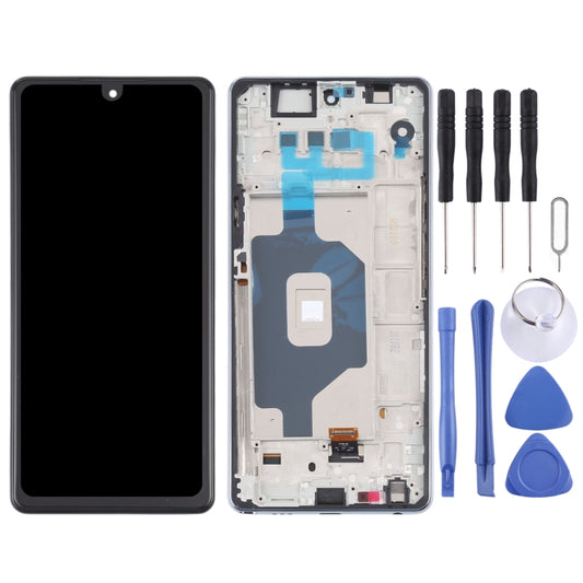 Original LCD Screen for LG Stylo 6 / K71 LMQ730TM LM-Q730TM LMQ730HA LM-Q730HA Digitizer Full Assembly with Frame (Black) - For LG by buy2fix | Online Shopping UK | buy2fix