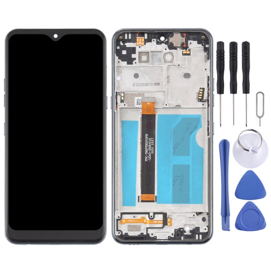 TFT LCD Screen for LG Q51 LM-Q510N Digitizer Full Assembly with Frame (Black) - For LG by buy2fix | Online Shopping UK | buy2fix