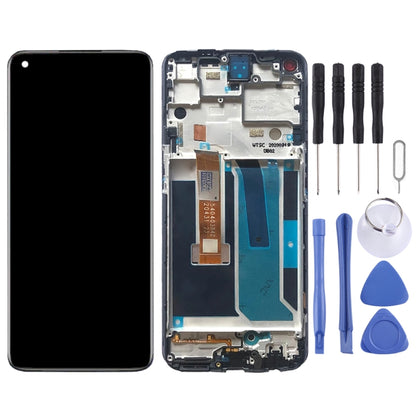 For OnePlus Nord N10 5G BE2029 Digitizer Full Assembly with Frame OEM LCD Screen (Black) - LCD Screen by buy2fix | Online Shopping UK | buy2fix