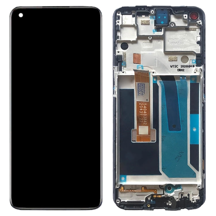 For OnePlus Nord N10 5G BE2029 Digitizer Full Assembly with Frame OEM LCD Screen (Black) - LCD Screen by buy2fix | Online Shopping UK | buy2fix