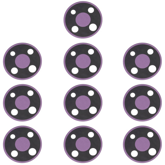 10 PCS Back Camera Lens for Nokia 3.4 TA-1288 TA-1285 TA-1283(Purple) - Camera by buy2fix | Online Shopping UK | buy2fix